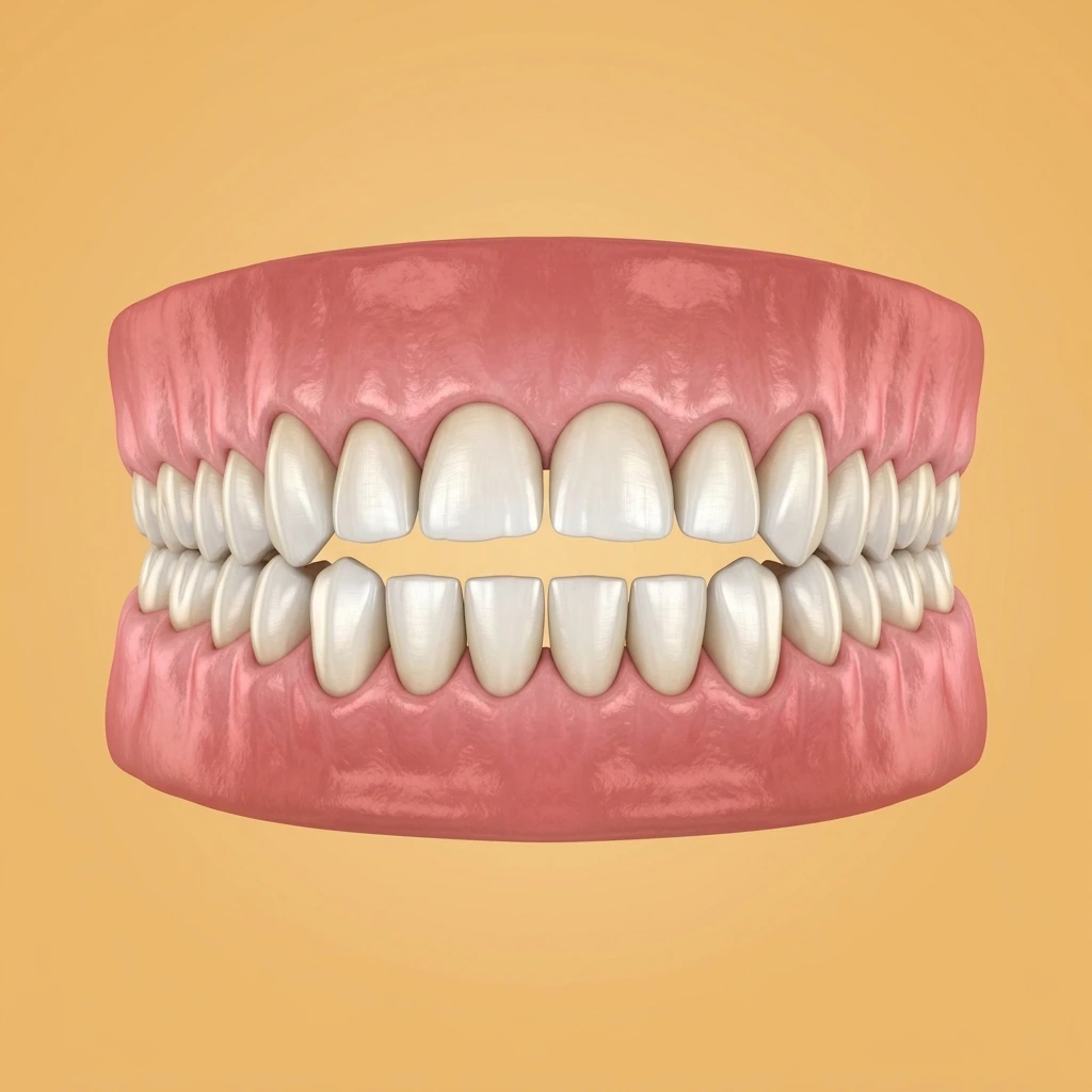 Mild open bite case illustration