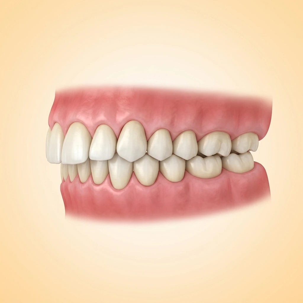 Over bite case illustration